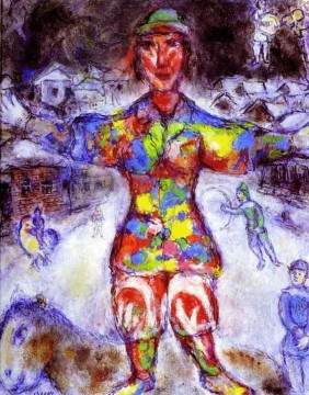 マルク・シャガール Painting - マルチカラーの道化師 現代 マルク・シャガール